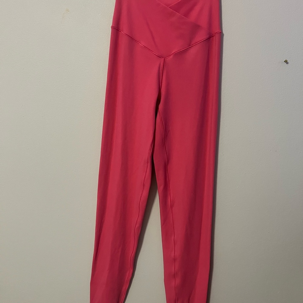 Aerie Pink Crossover Leggings